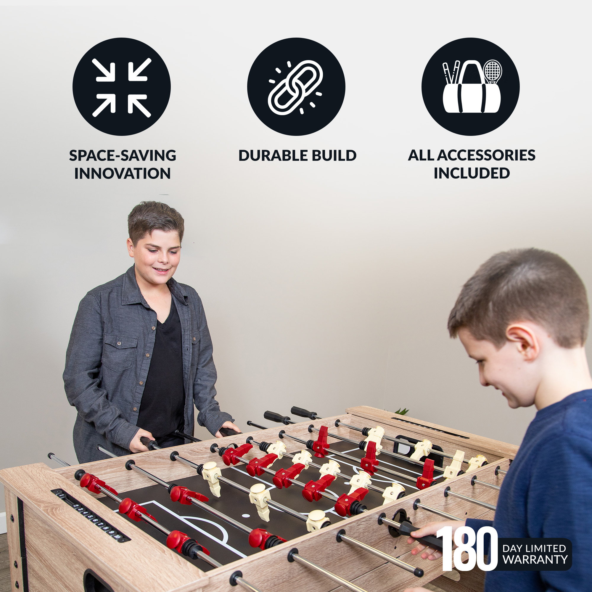 Madison 54-in Foosball 6-in-1 Multi-Game Table | BG5017 image 5