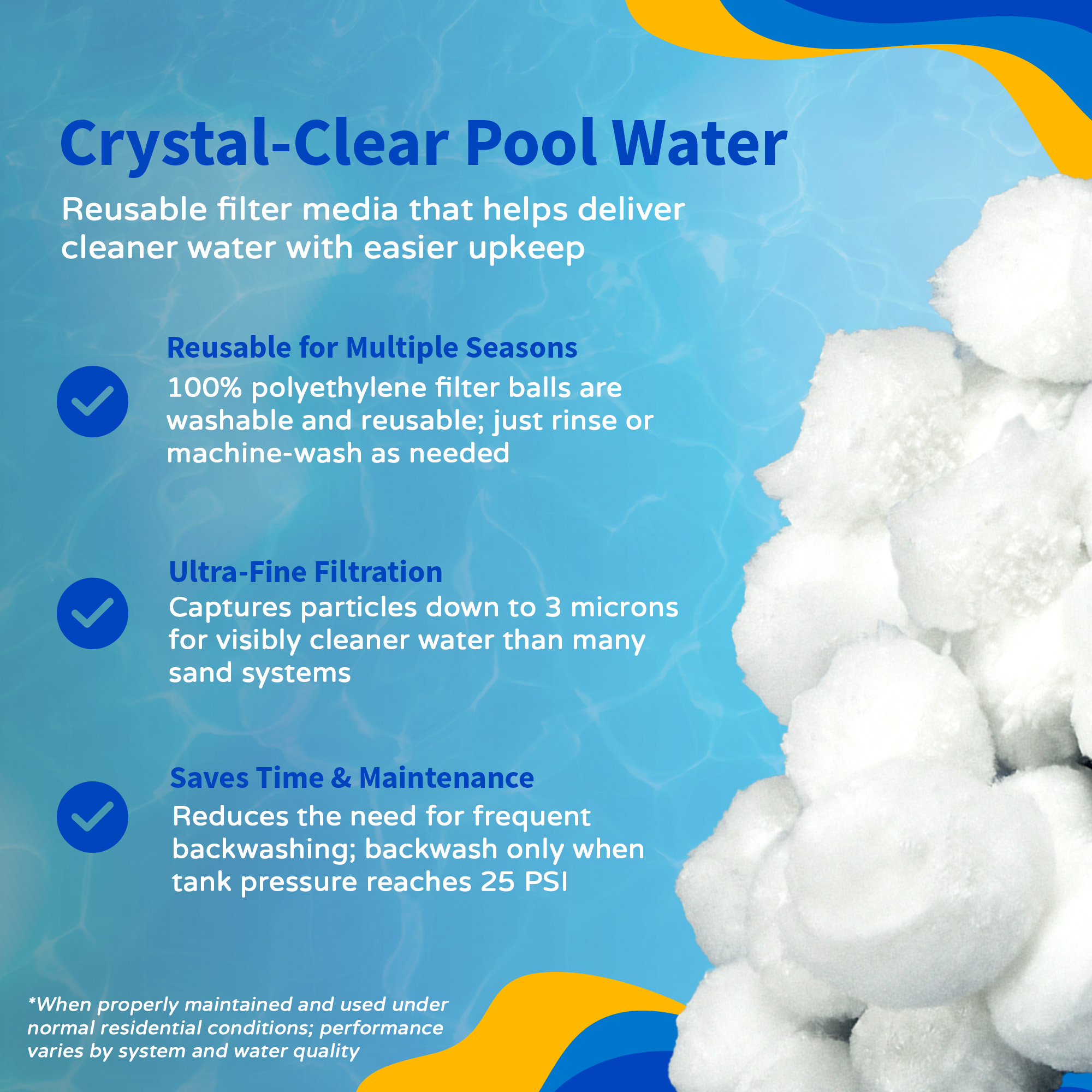 FlowXtreme® CottonTails® Filter Media 0.75-lbs (Replaces 25-lbs Sand) | NE4511 image 7