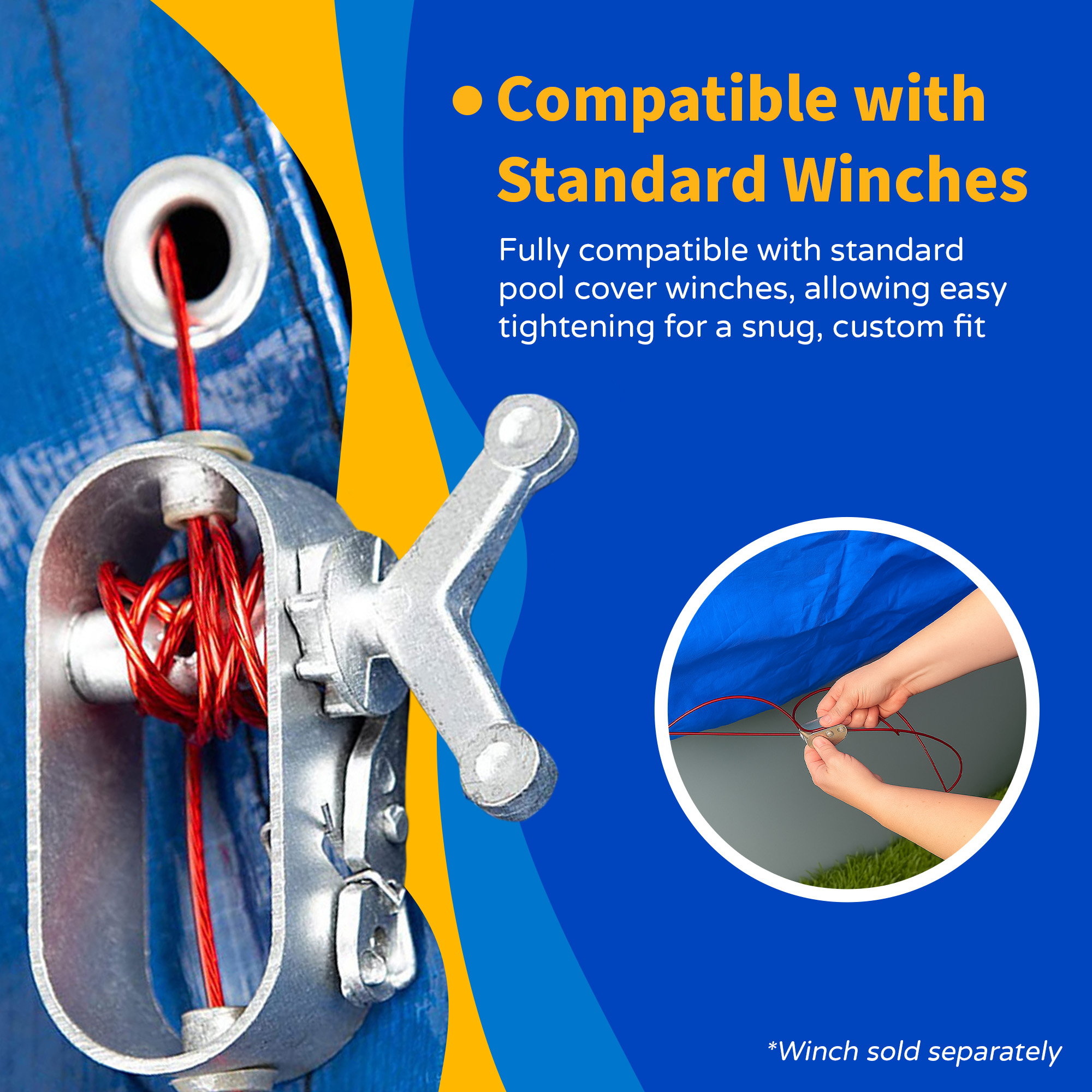 100-ft Above Ground Pool Cover Cable | NW166 image 7