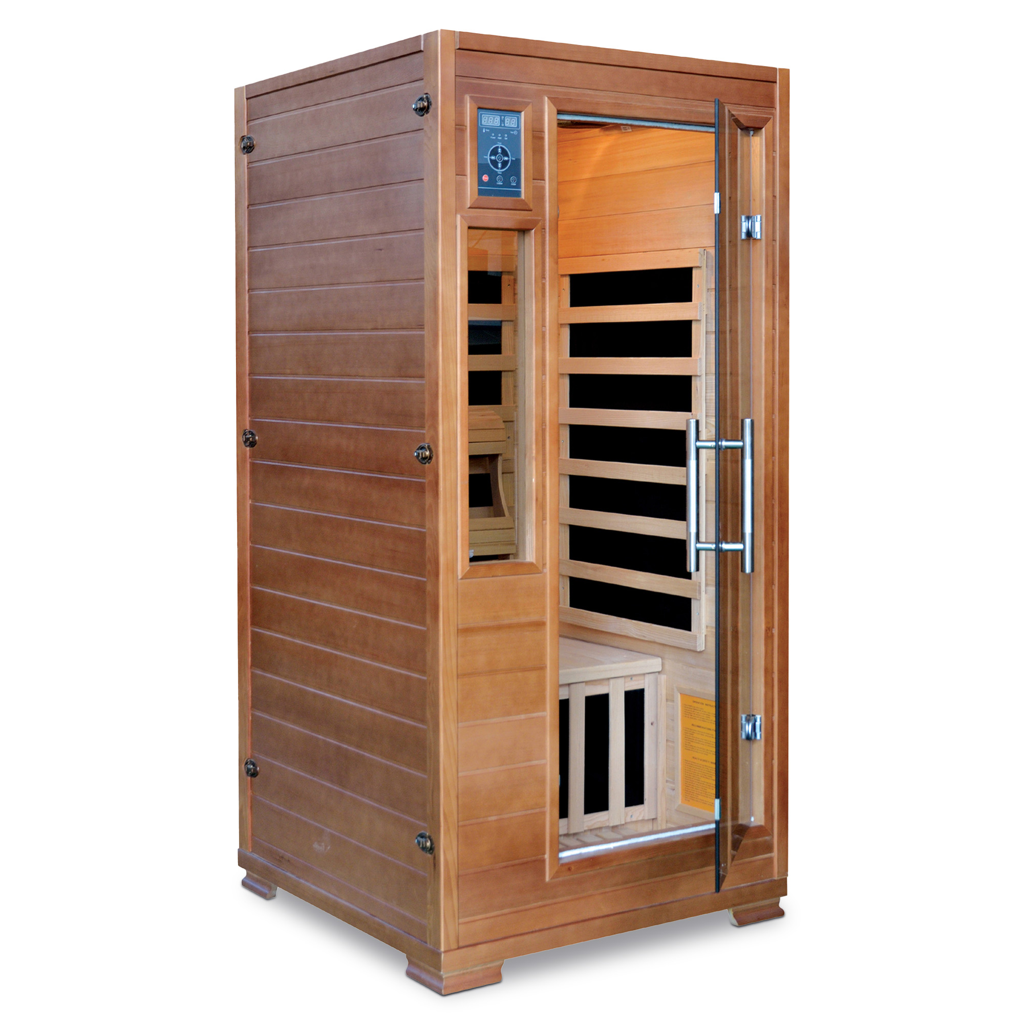 1-2 Person Hemlock Infrared Sauna with 5 Carbon Heaters | SA3202 image 2