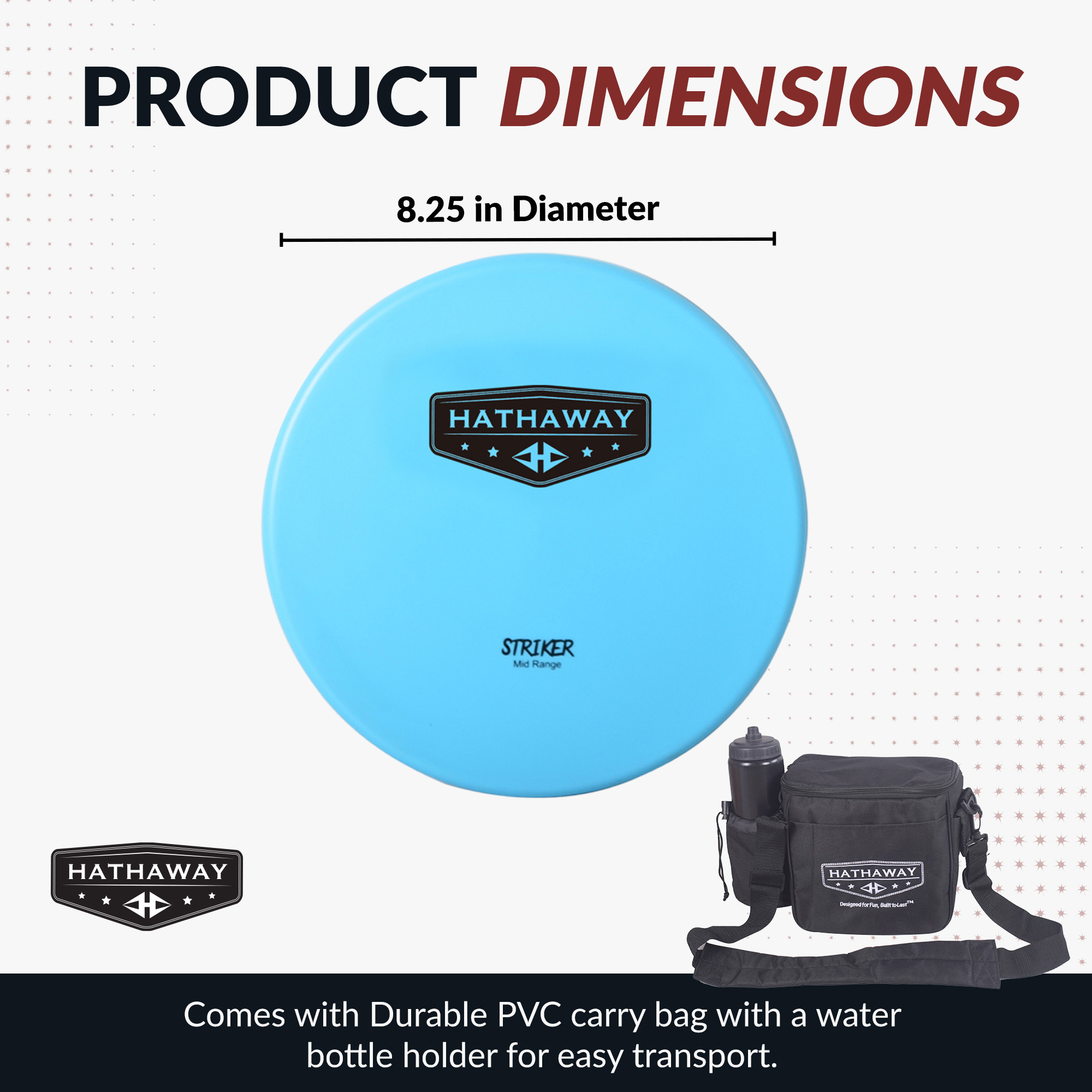 Disc Golf Starter Set with 6 Discs and Case - 150 – 170-gram, 8.25-in | BG5038 image 3