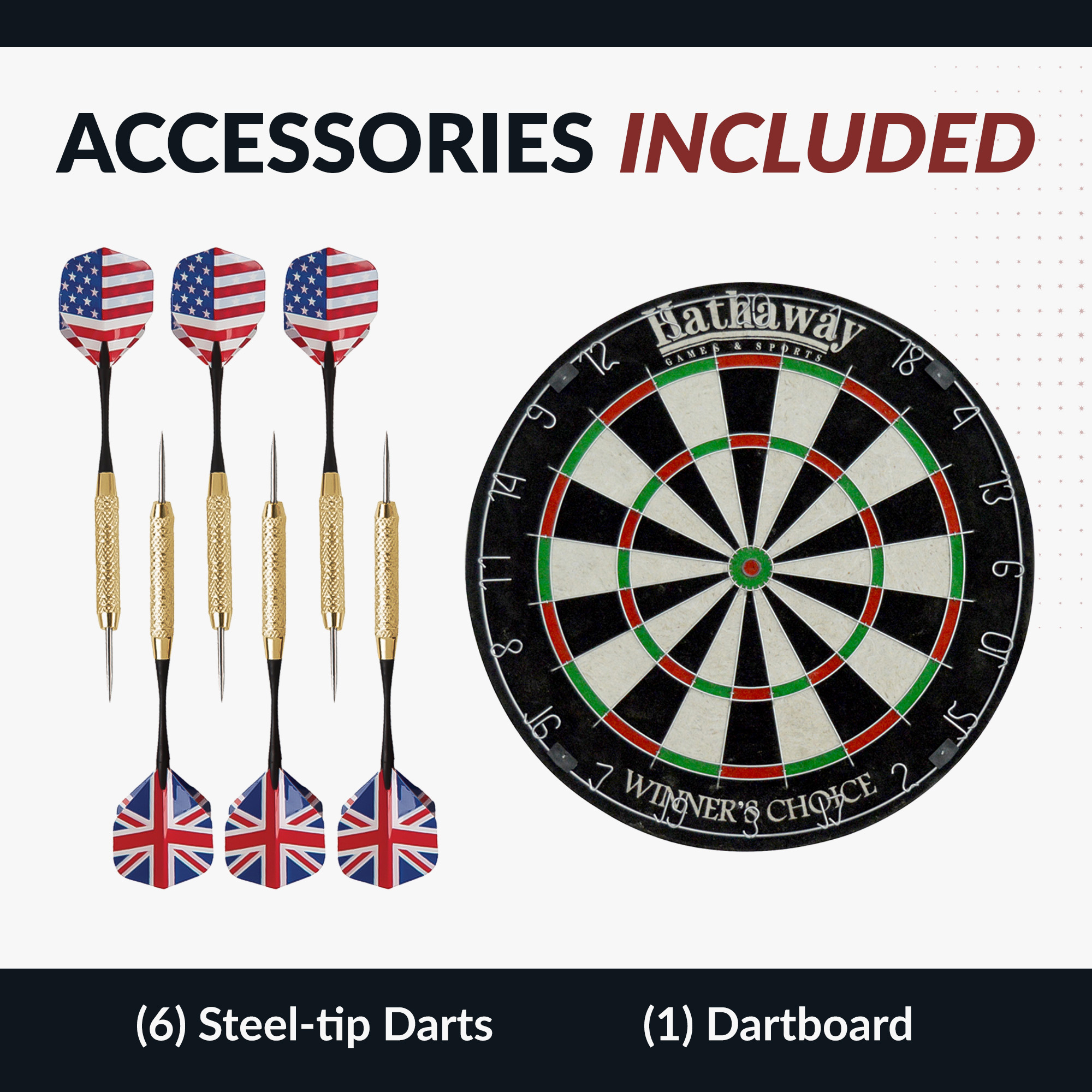 Winner's Choice 18-in Bristle Dartboard | BG1043D image 7