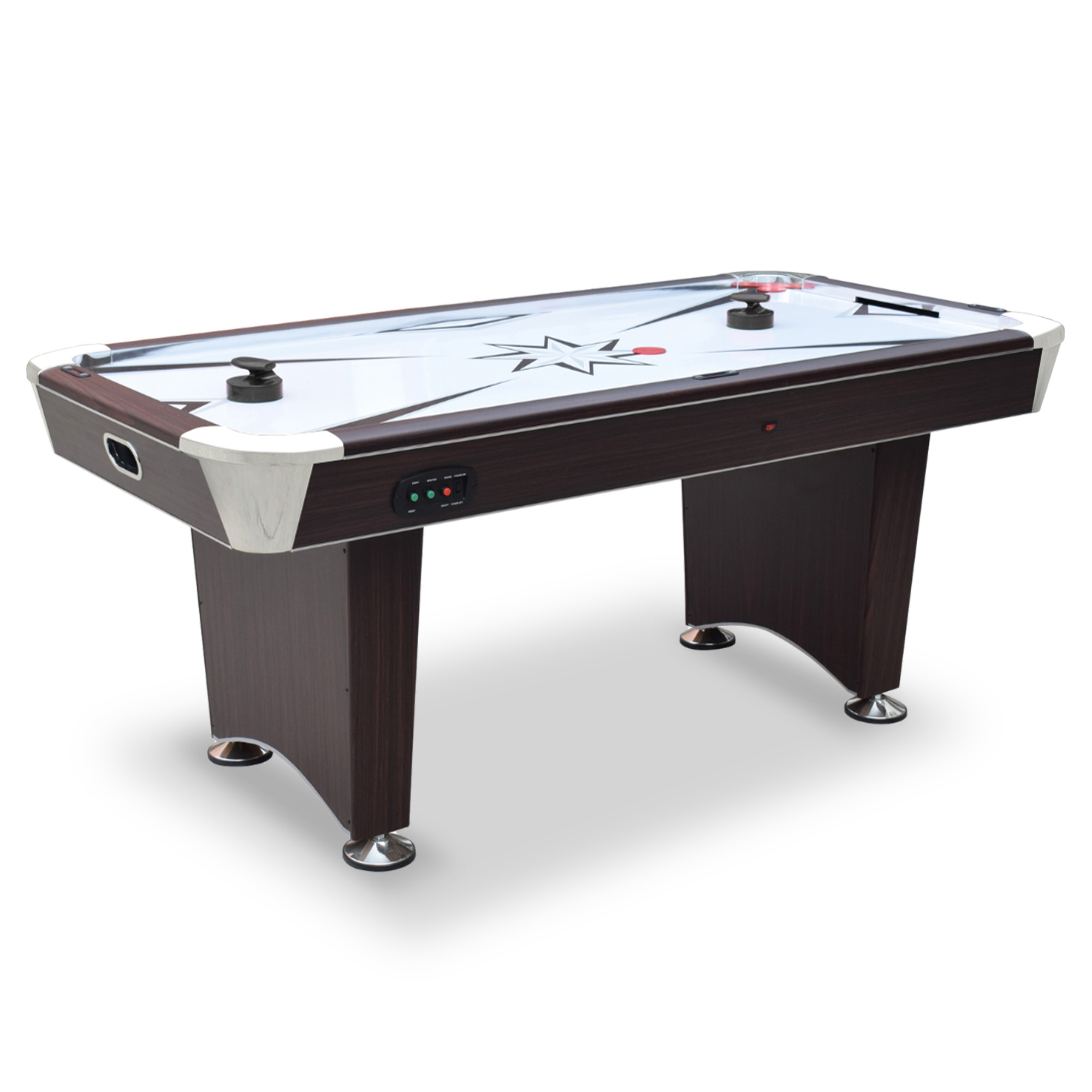 Midtown II 6-ft Air Hockey Table with LED Scoring - Dark Cherry Finish | BG50388 image 2