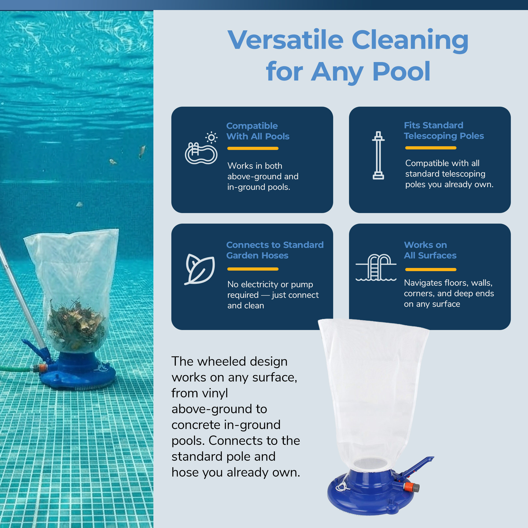 Ultimate Leaf Bagger for Pools | NA316 image 7