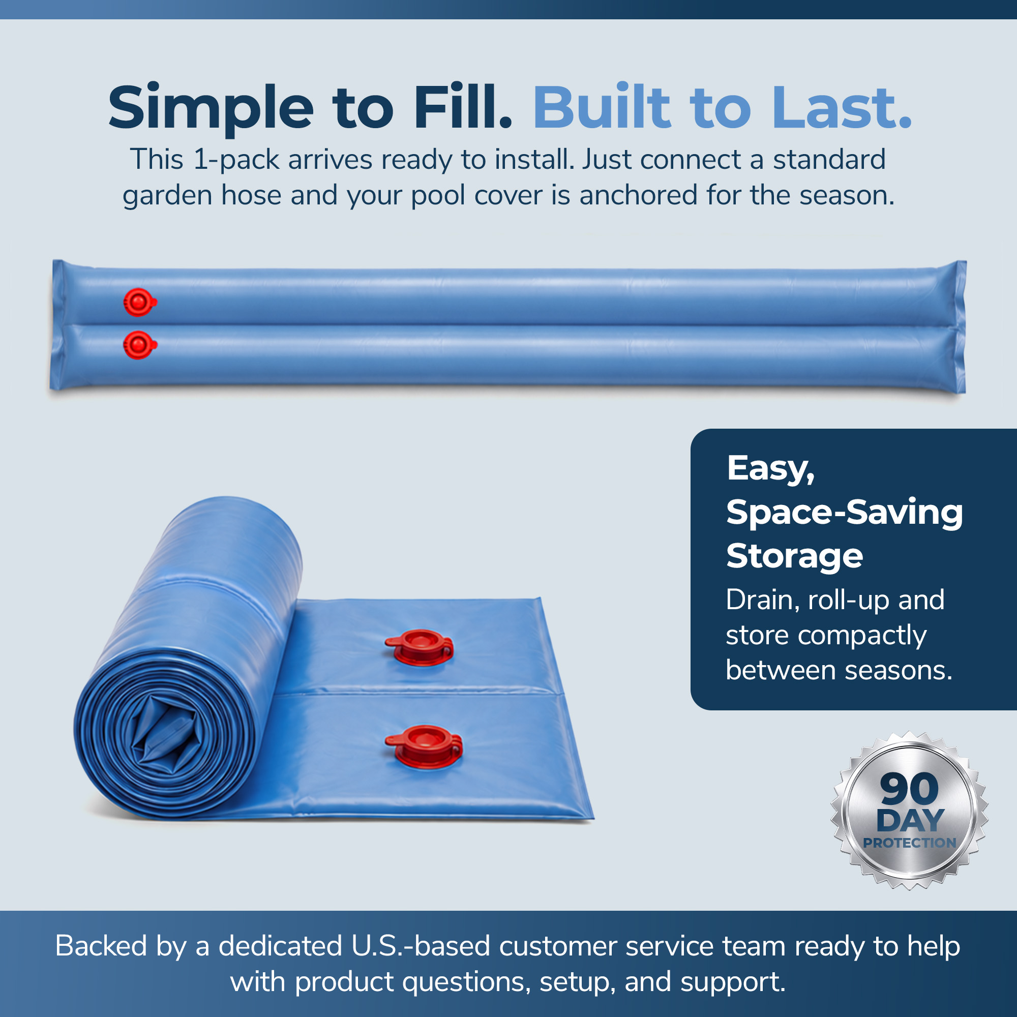 8-ft Double Water Tube for Winter Pool Cover - Each | NW105 image 7