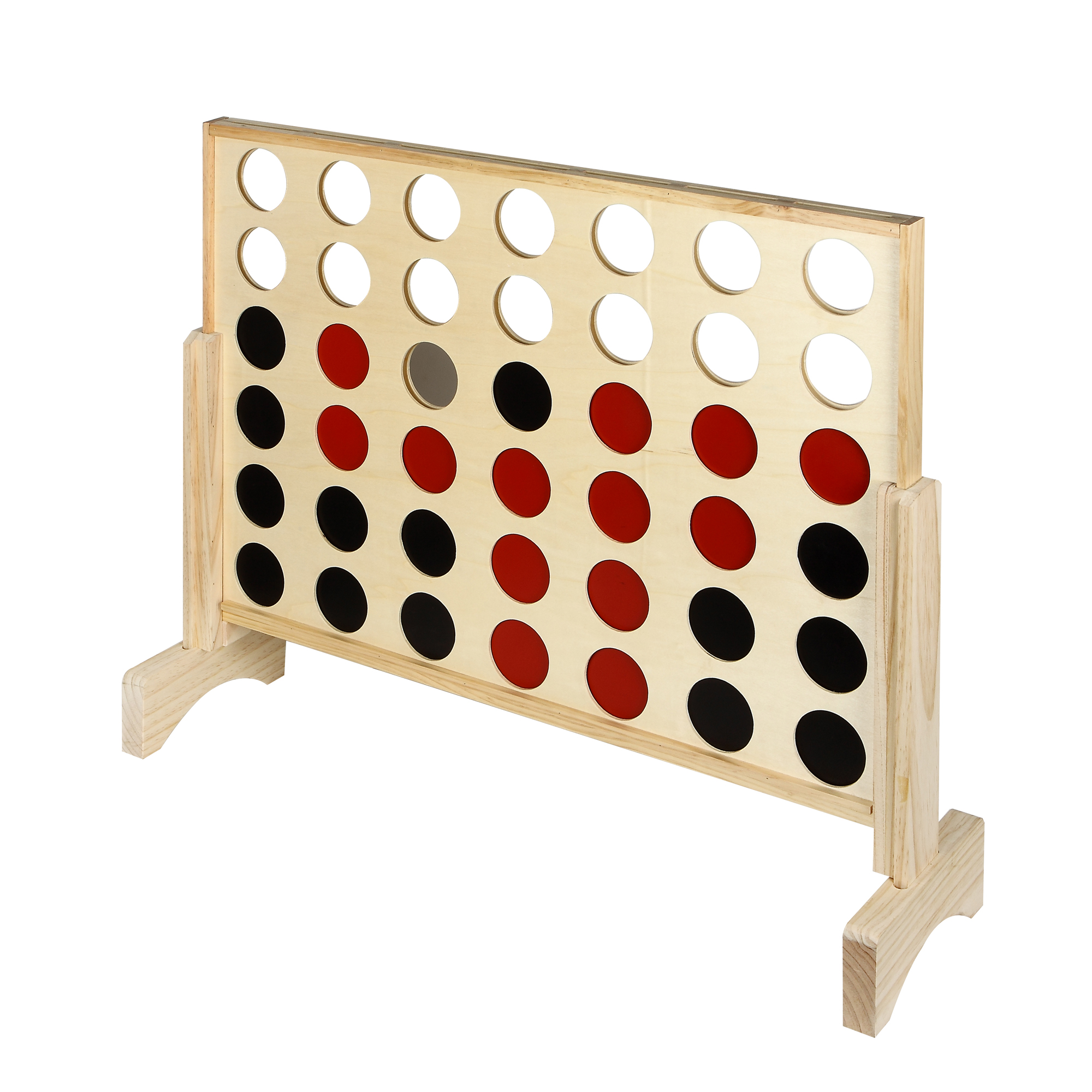 Quattro 31-in Four-in-a-Row Solid Pinewood Game Set | BG3153 - product image