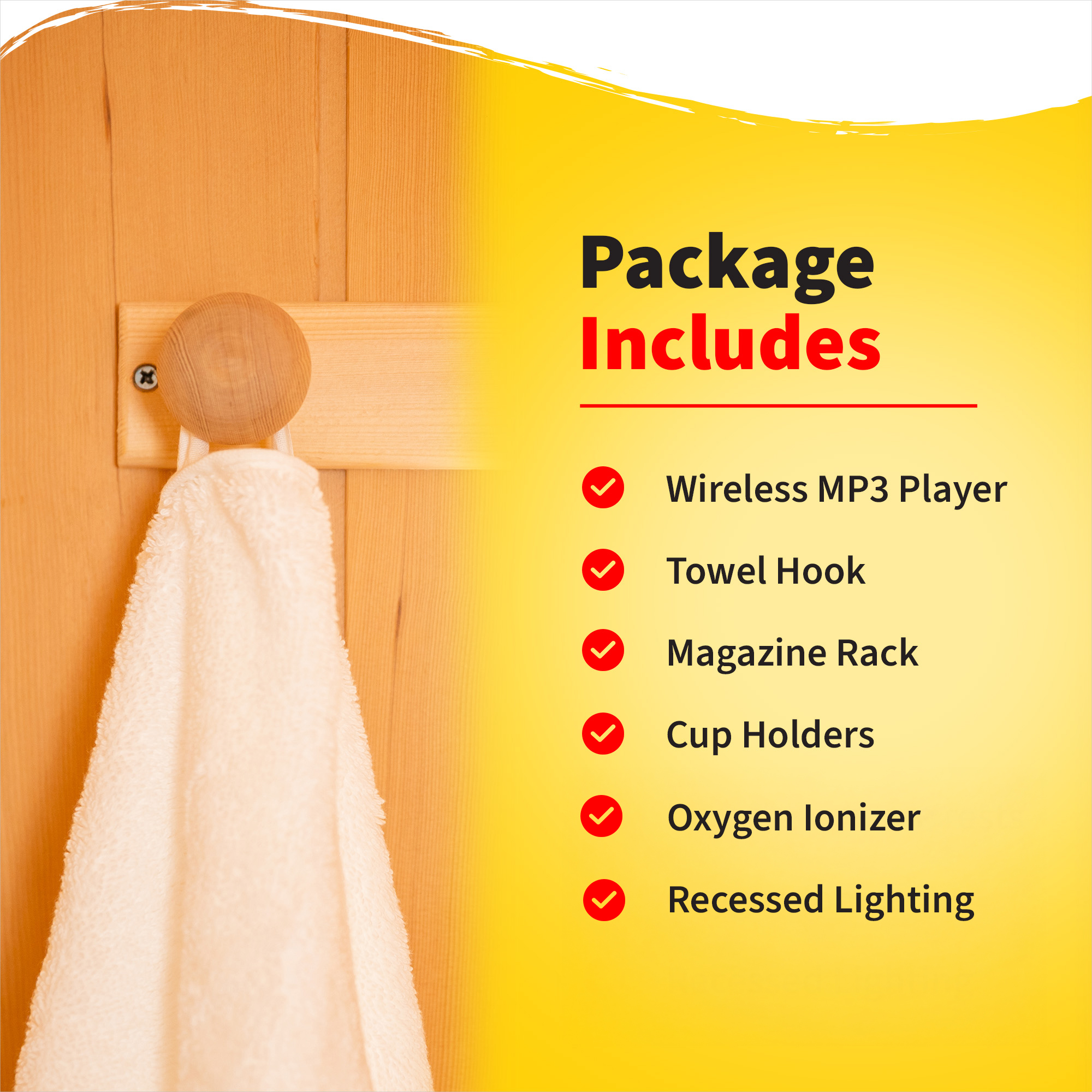 Coronado 2-Person Hemlock Infrared Sauna with 5 Ceramic Heaters | SA2406 image 6