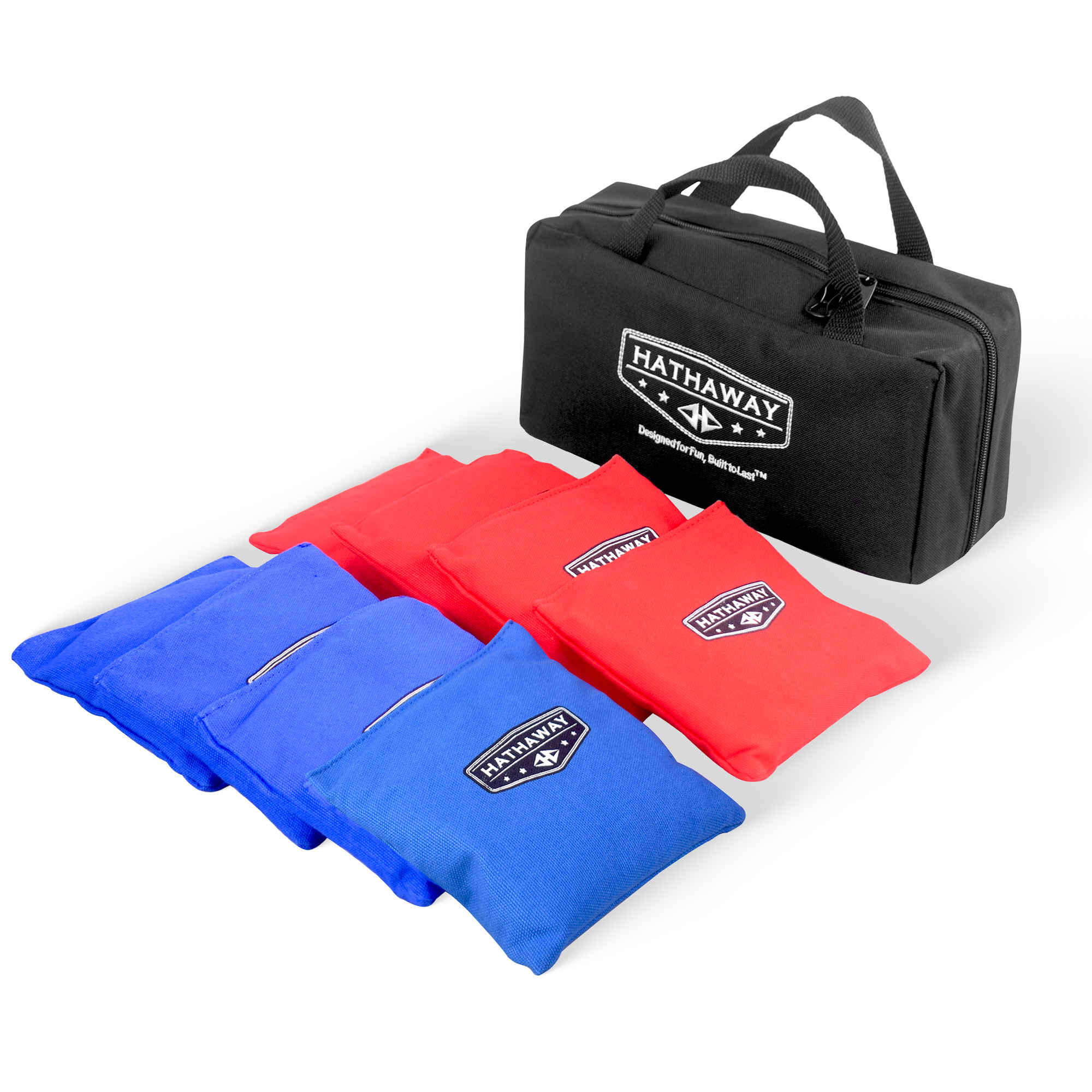 Regulation Cornhole Bag Set with Included Case – Red/Blue | BG5039 image 2