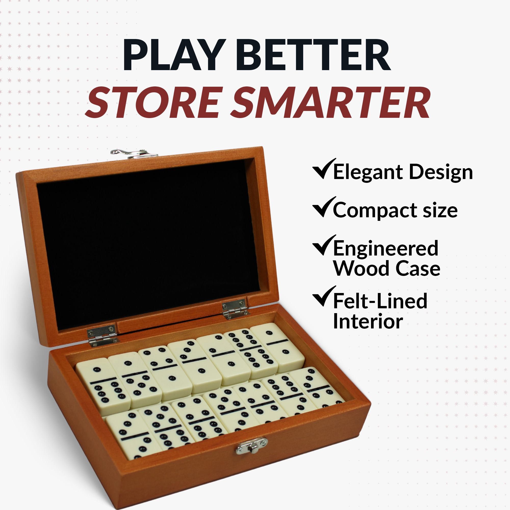 Premium Domino Set w/ Wooden Carry Case | BG2133 image 6