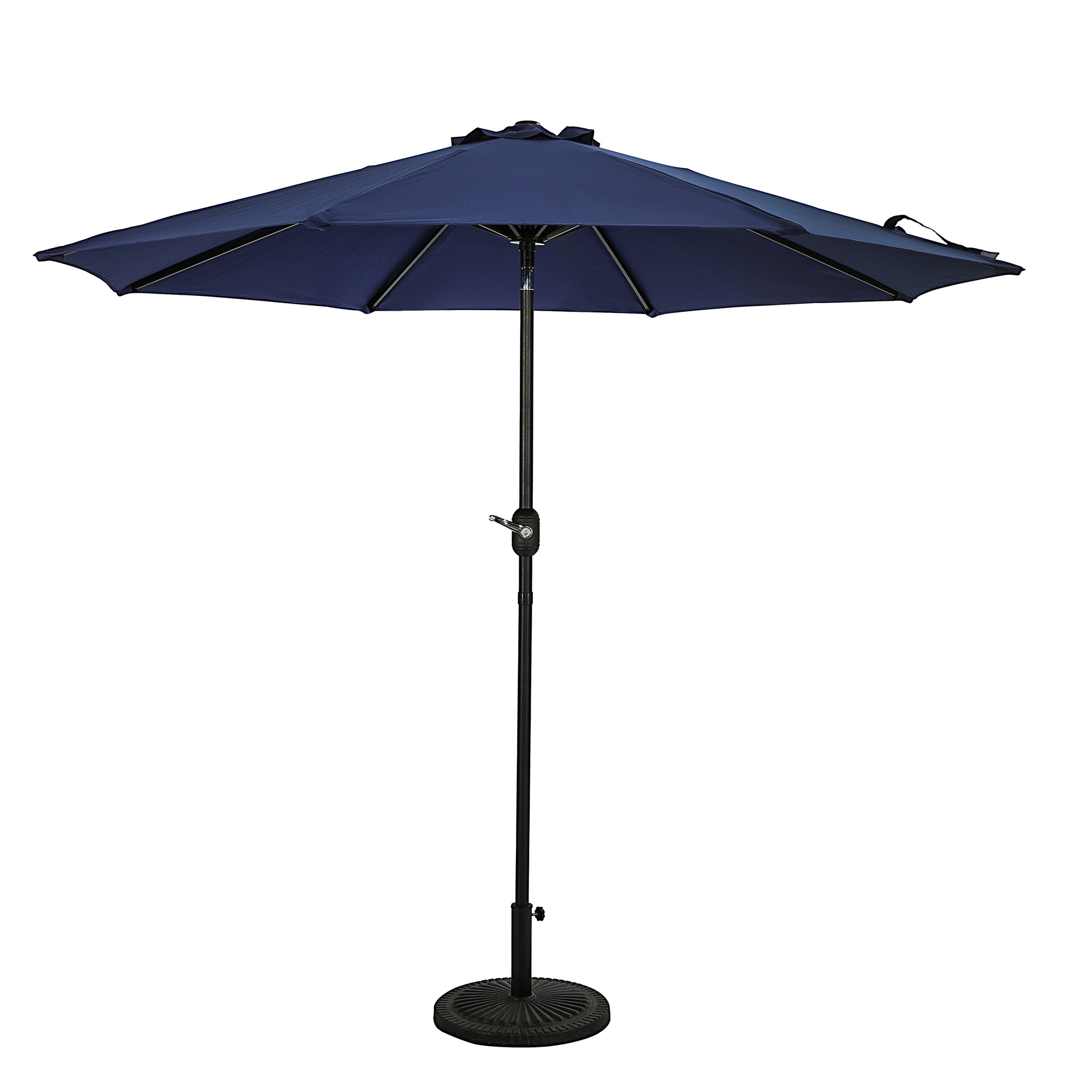 Mirage 9-ft Octagon Market Umbrella with Auto-Tilt - Navy Blue - Breez-Tex Canopy | NU6845 image 2
