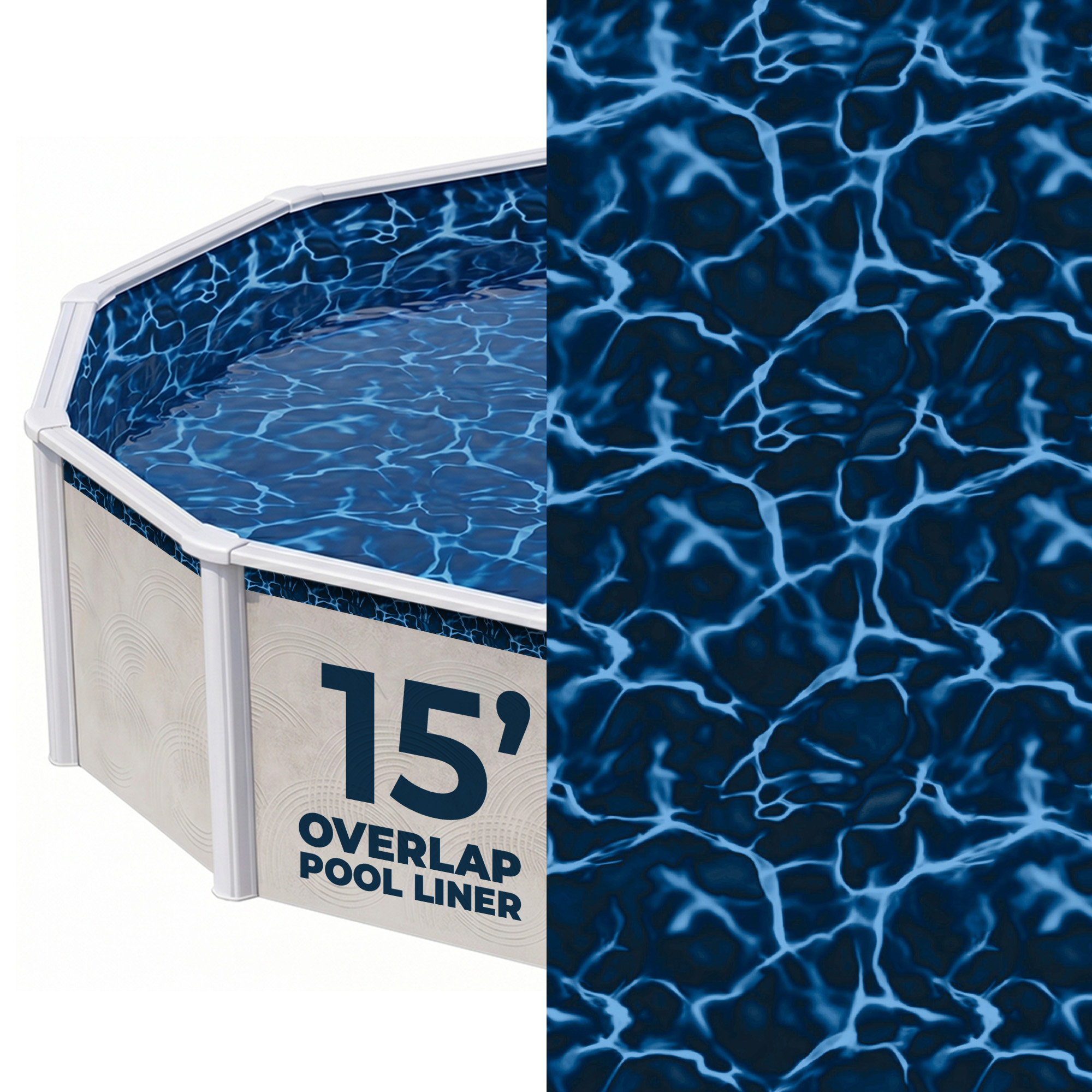 Evening Bay 15-ft Round Standard Gauge Overlap Liner - 48/54-in | NL502-20 image 2