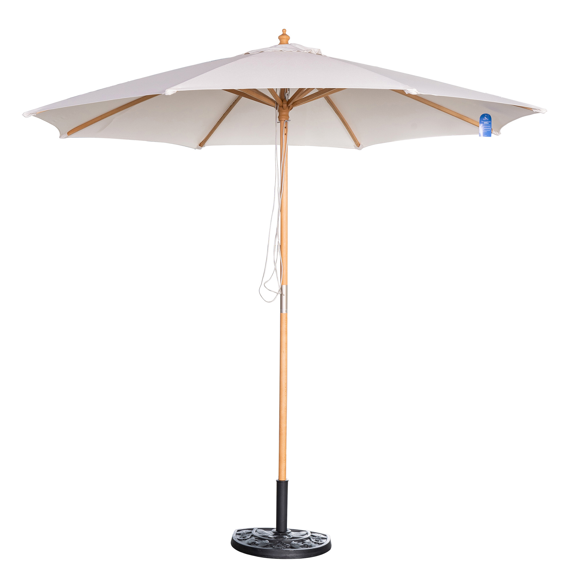 Cenote 9-ft Octagon Market Umbrella - White - Breez-Tex Canopy | NU6853 image 2