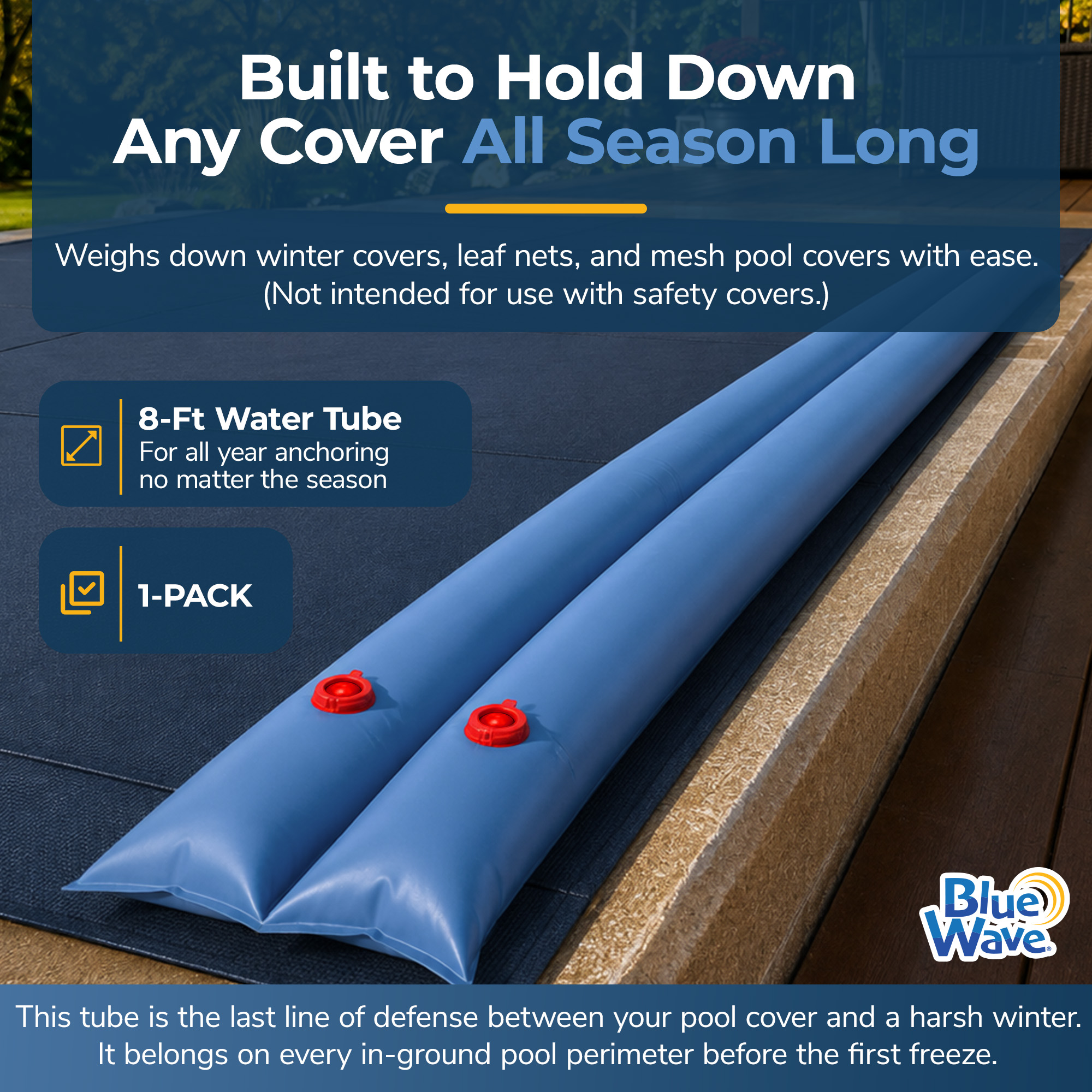 8-ft Double Water Tube for Winter Pool Cover - Each | NW105 image 2