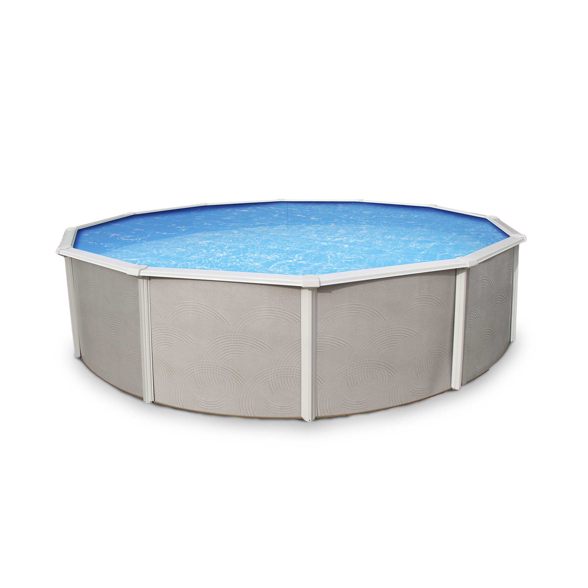 Belize 18-ft Round 52-in Deep Steel Wall A/G Pool w/ 6-in Top Rail | NB2524 image 2