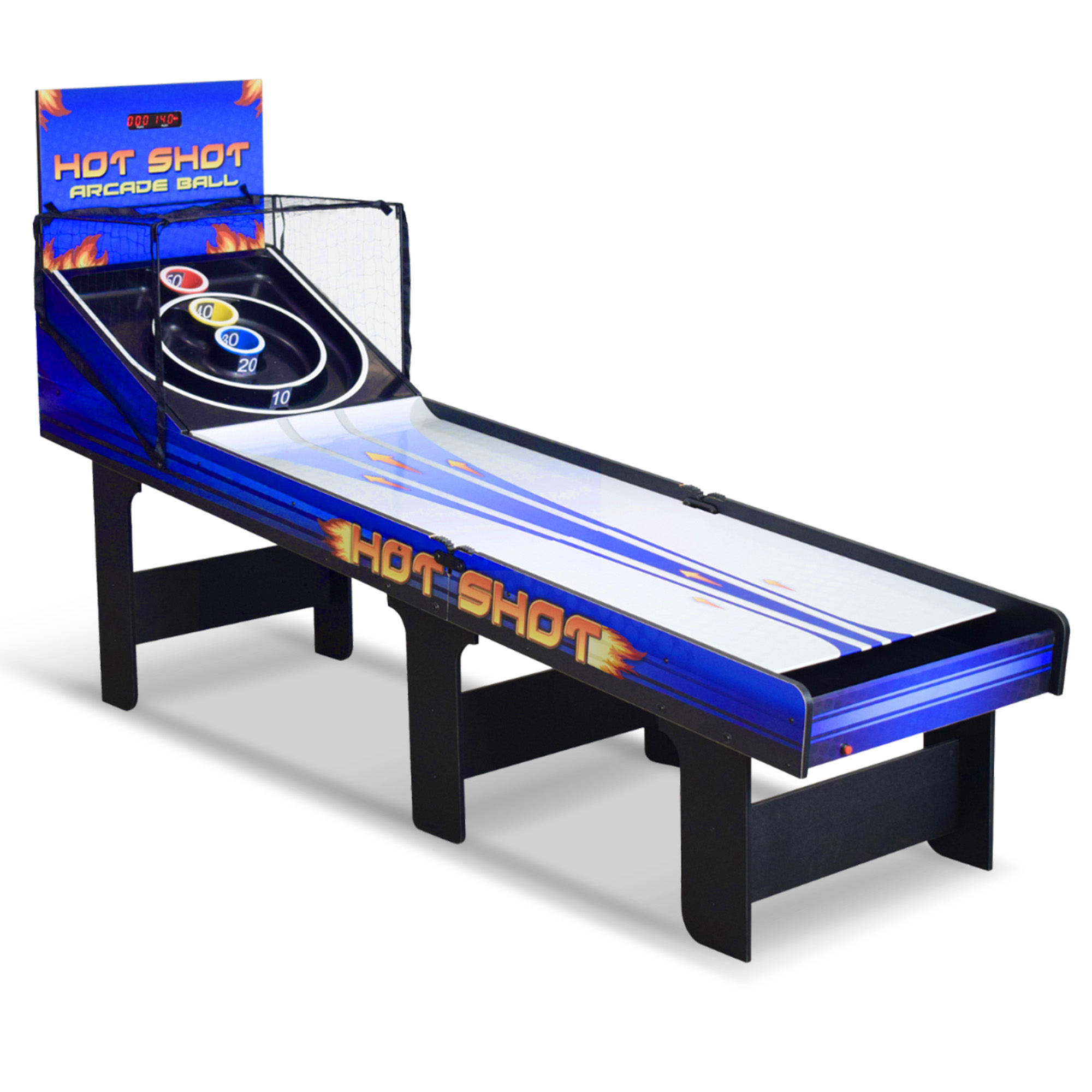 Hot Shot 8-ft Roll Hop and Score Arcade Game Table with LED Scoring | BG2015 image 2