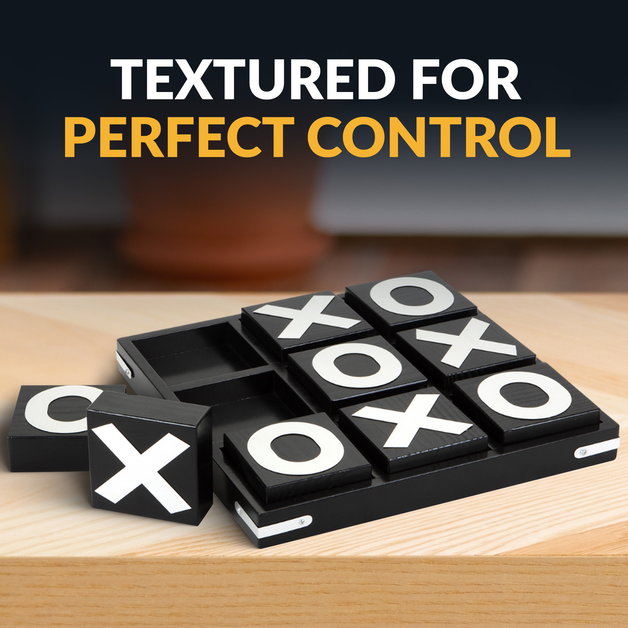 Vintage 14-in Wooden Board Tic-Tac-Toe Set | BG3149 image 6