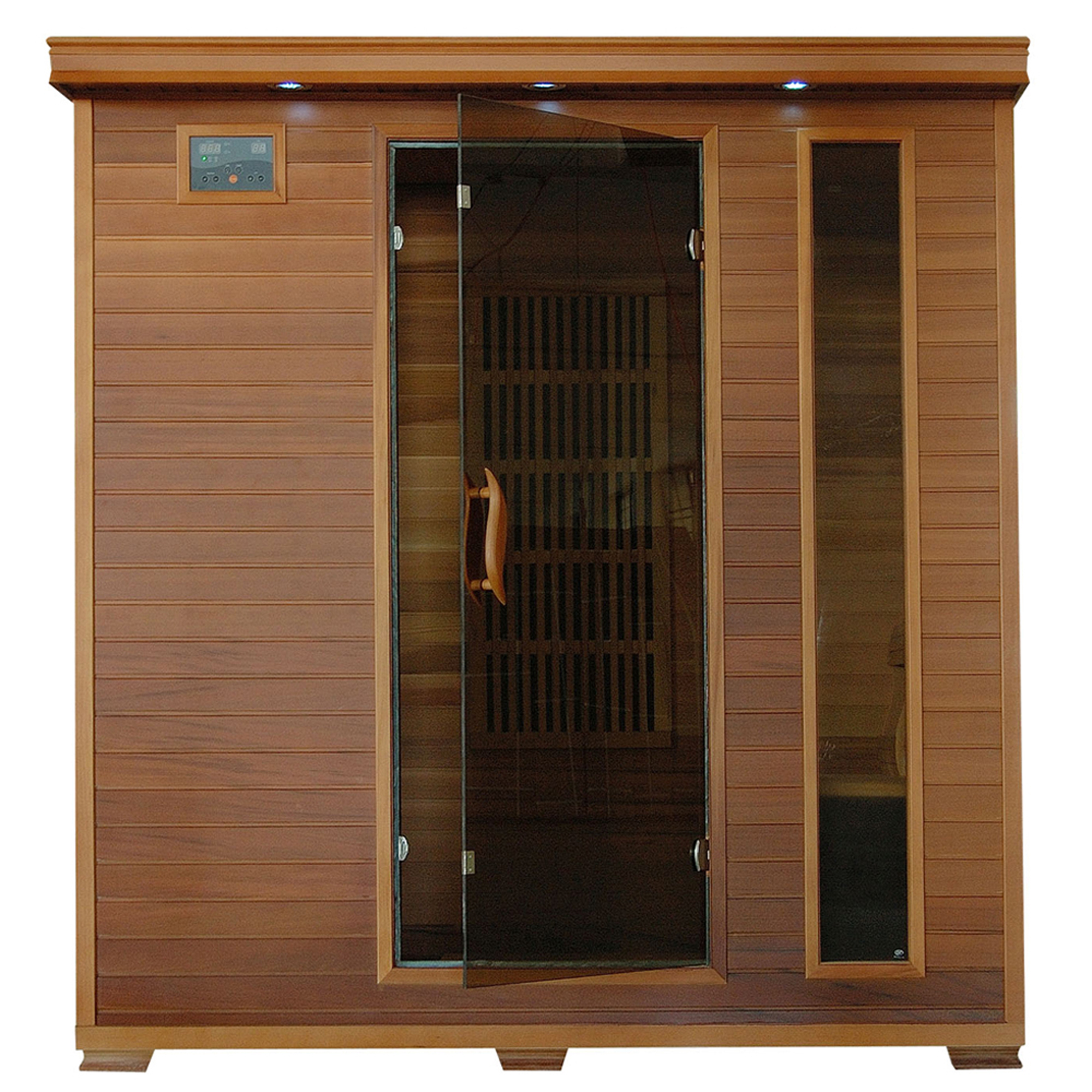 Klondike 4-Person Cedar Infrared Sauna with 9 Heaters | SA1318 - product image