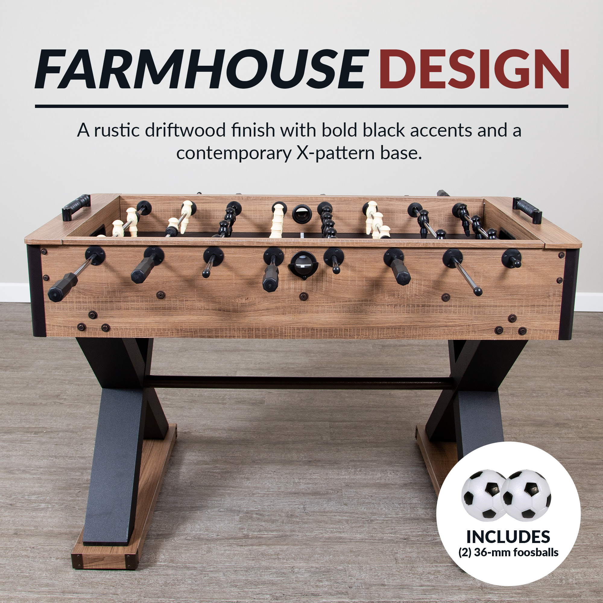 Excalibur 54-in Foosball Table - Driftwood | BG5030 image 7