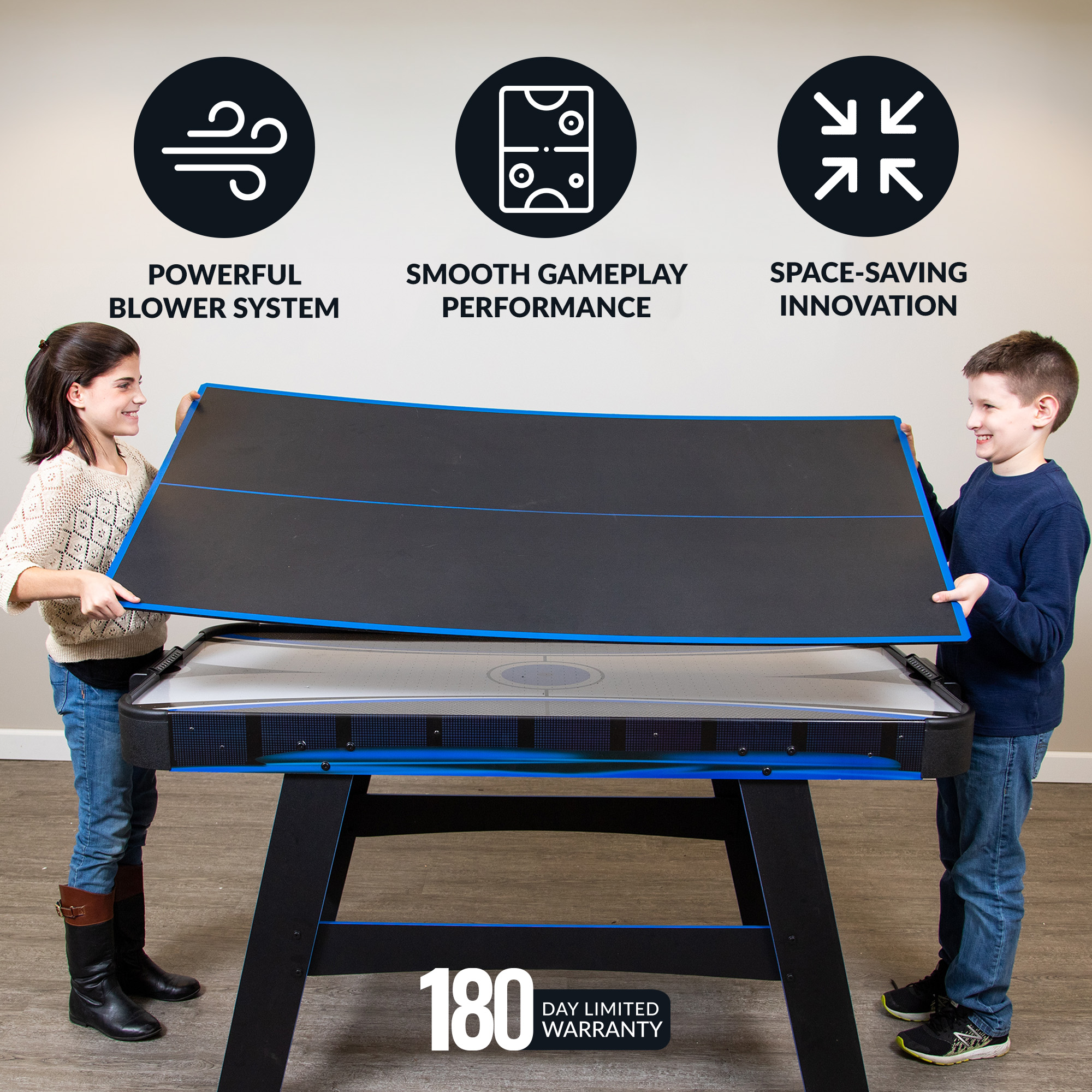 Bandit 60-in Air Hockey Table with Table Tennis Top | BG50290 image 5