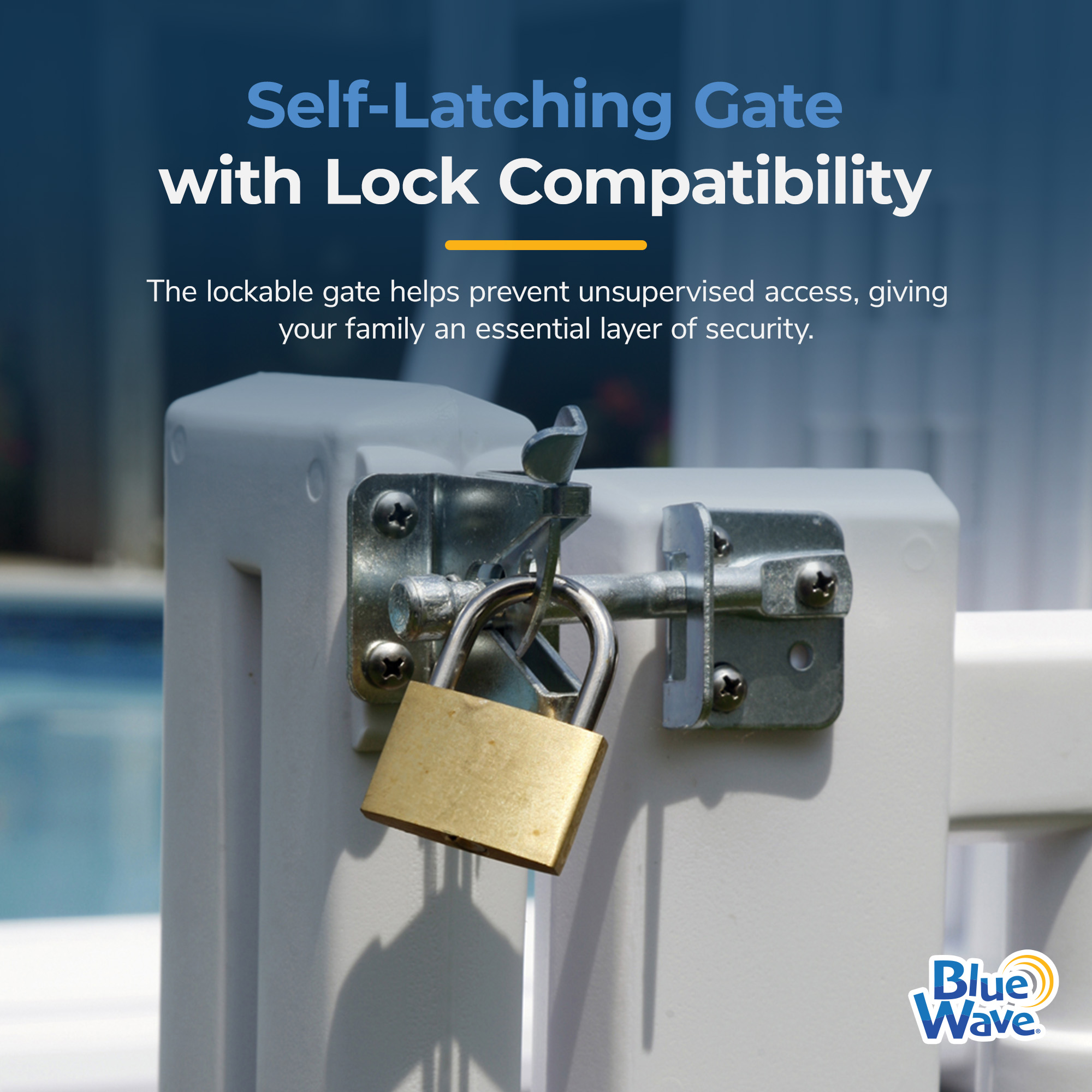 Easy Pool Step Entry System w/ Gate | NE138 image 2