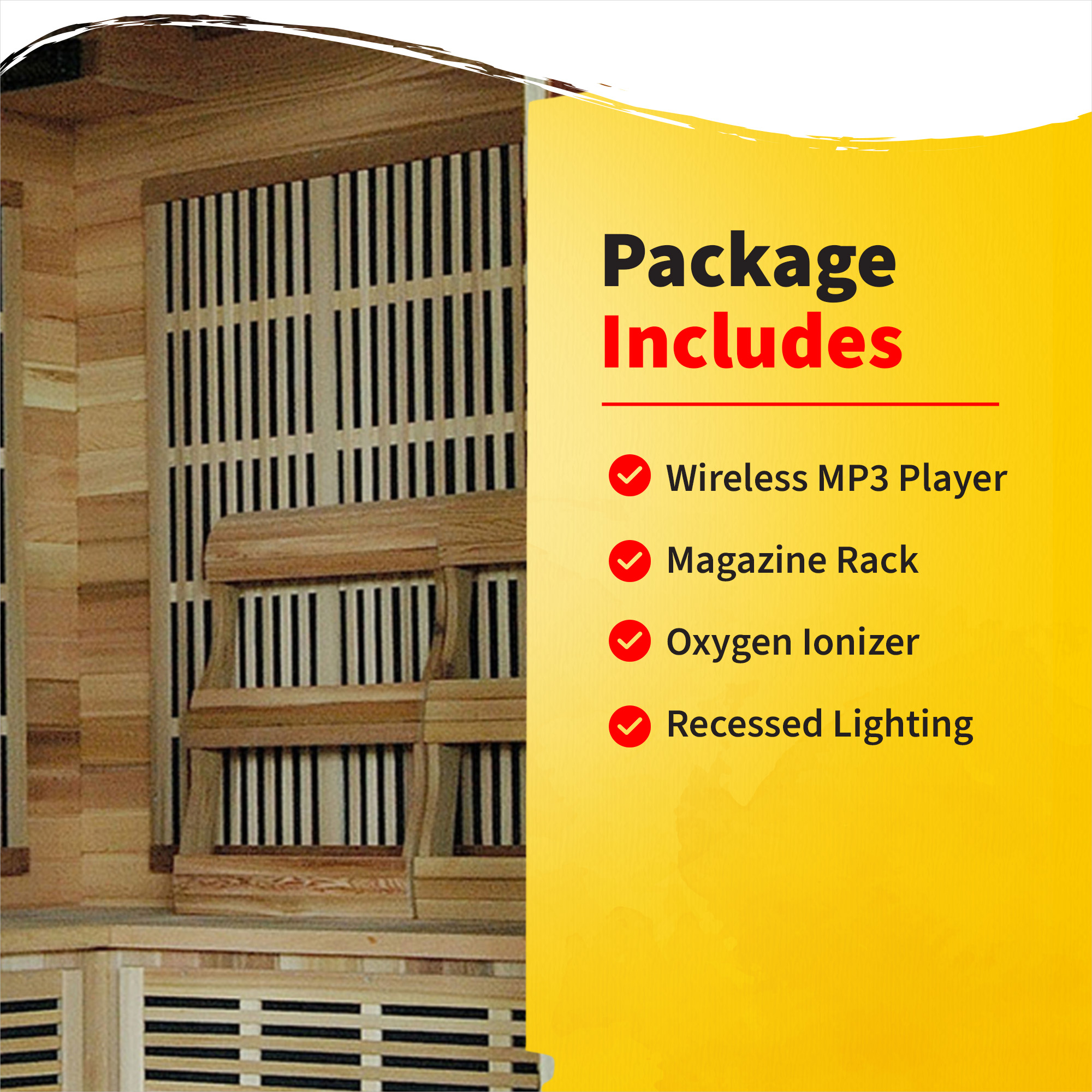 Whistler 4-Person Cedar Corner Infrared Sauna with 10 Carbon Heaters | SA1320 image 6