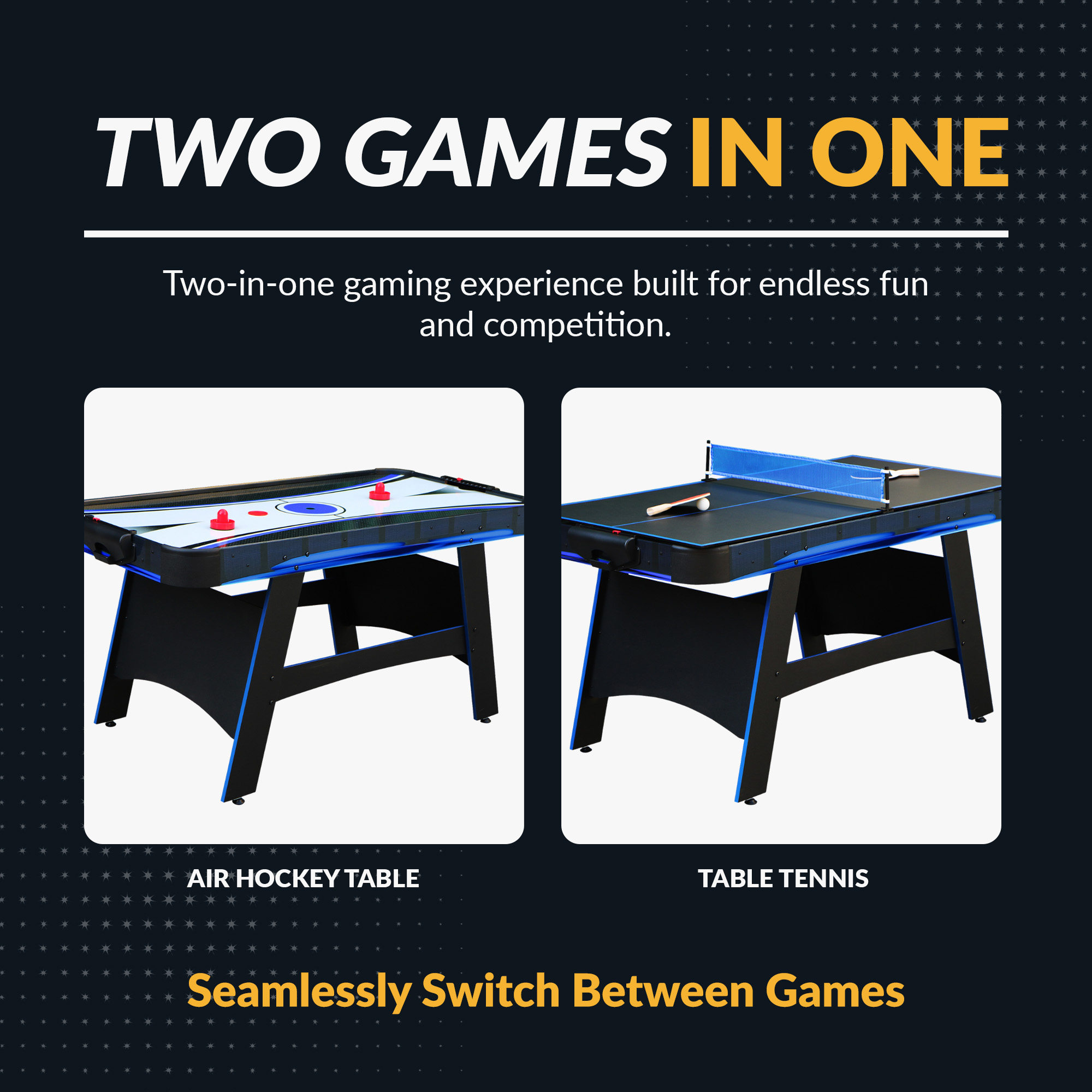 Bandit 60-in Air Hockey Table with Table Tennis Top | BG50290 image 4