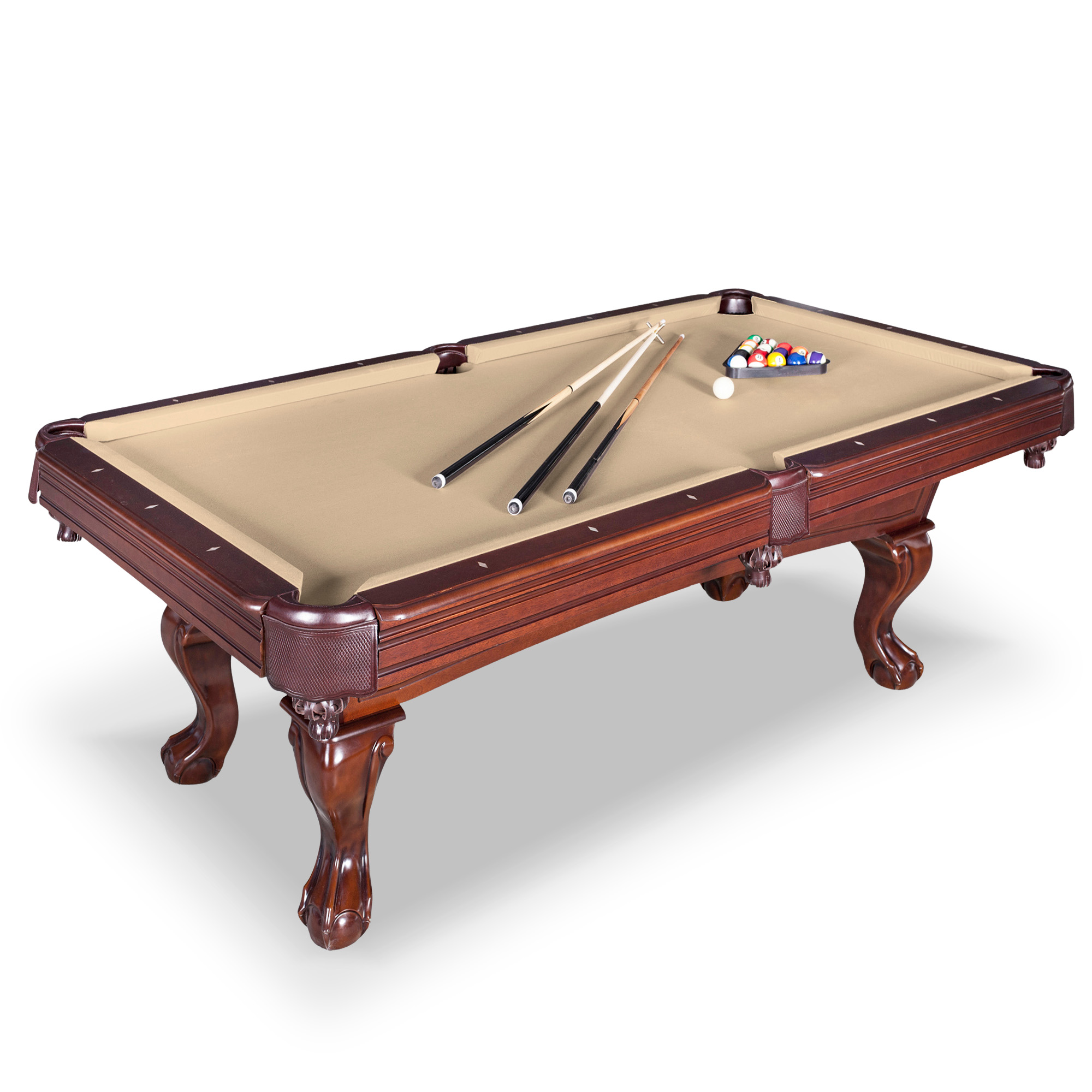 Augusta 8-ft Pool Table - Walnut Finish with Camel Felt | BG2670 - product image