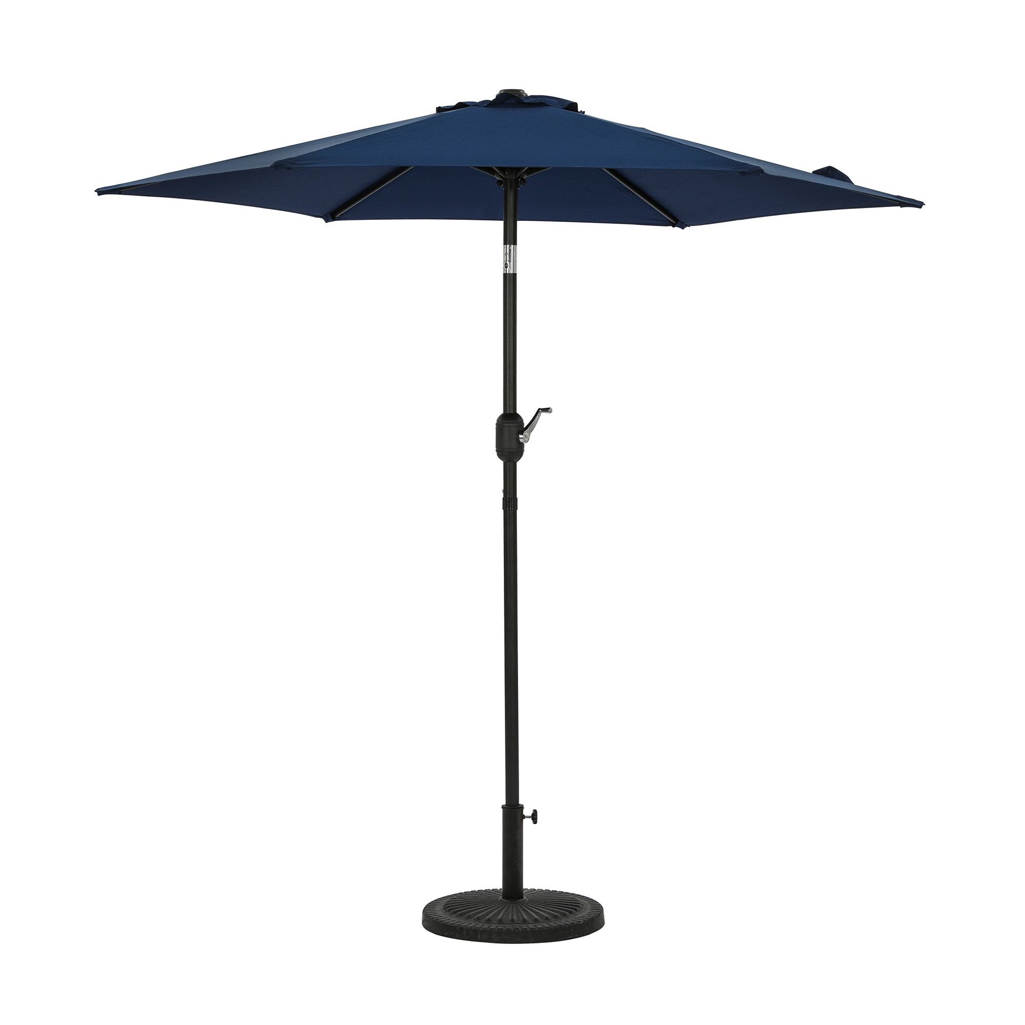 Bistro 7.5-ft Hexagon Market Umbrella - Navy Blue - Polyester Canopy | NU6828 image 2