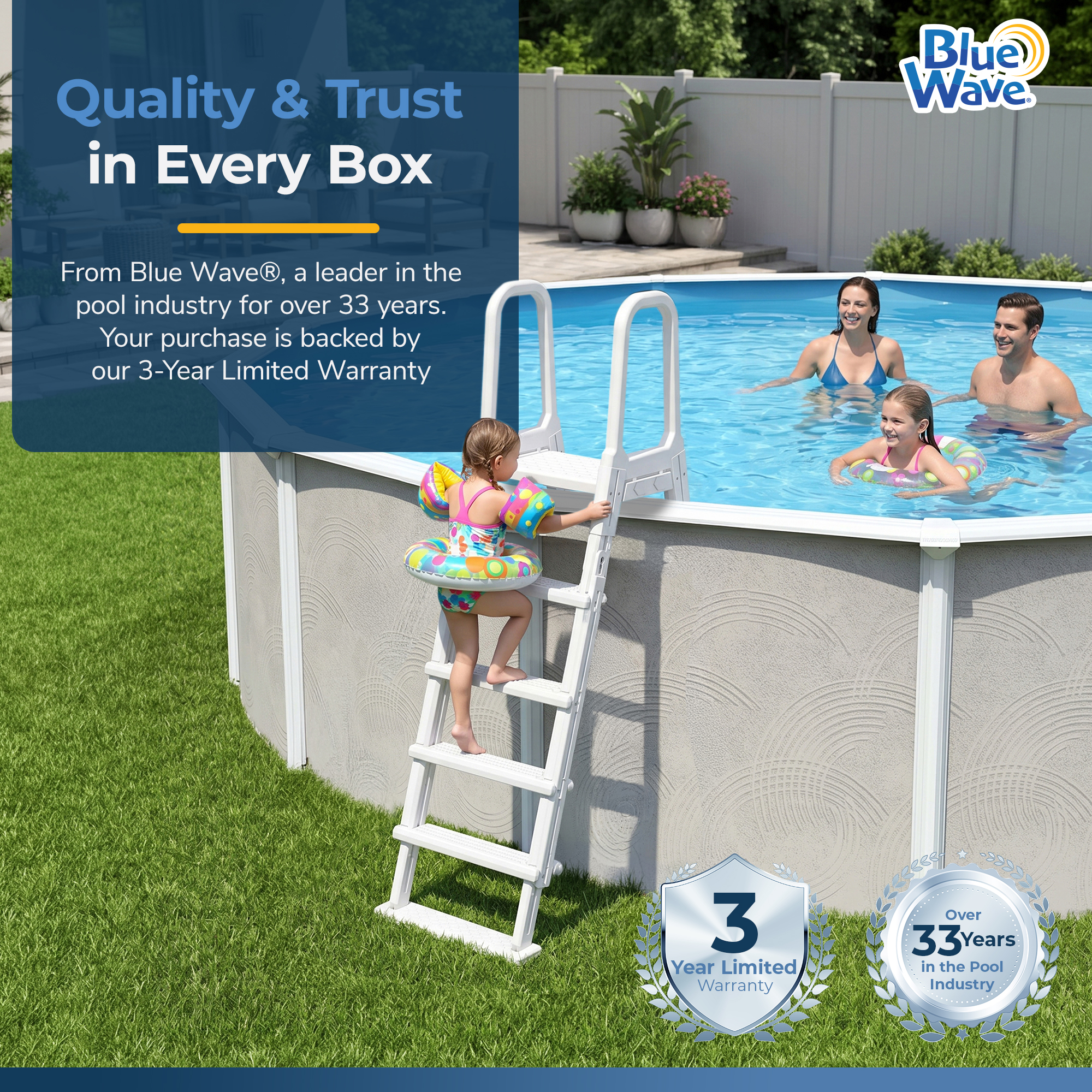 A-Frame Flip Up Ladder for Above Ground Pools | NE1223 image 8