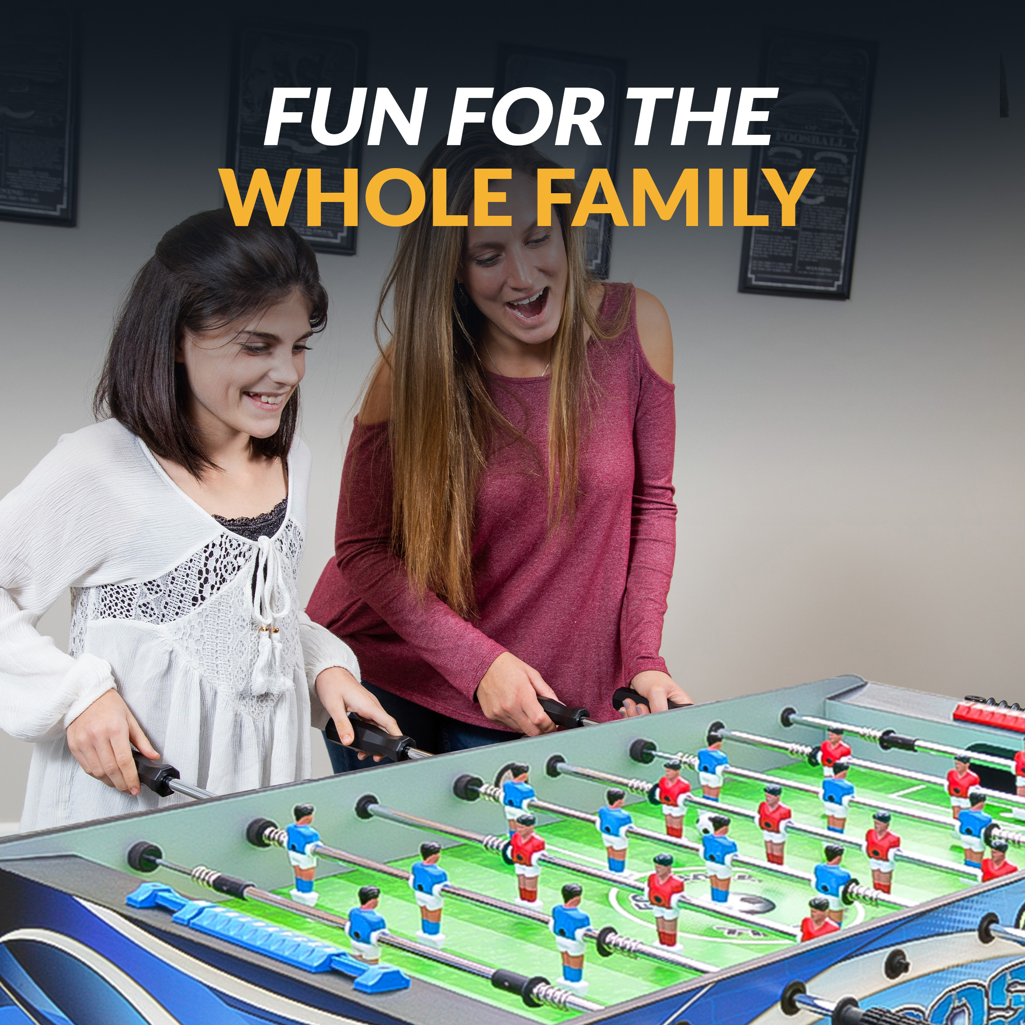 Allure 48-in Foosball Table - Black and Blue | BG5015 image 7
