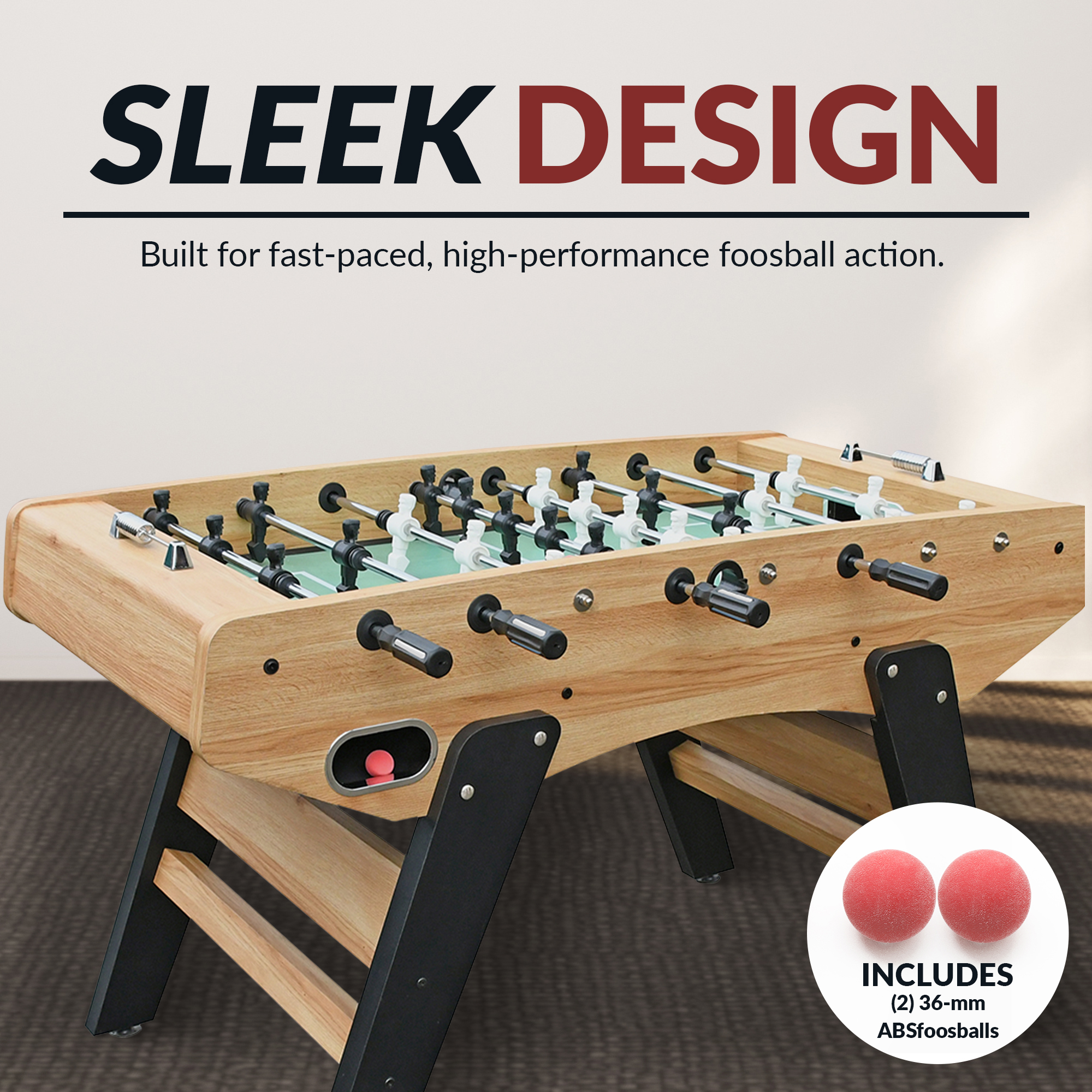 Center Stage Pro Series 59-in Foosball Table - Telescopic Safety Rods | BG50382 image 8