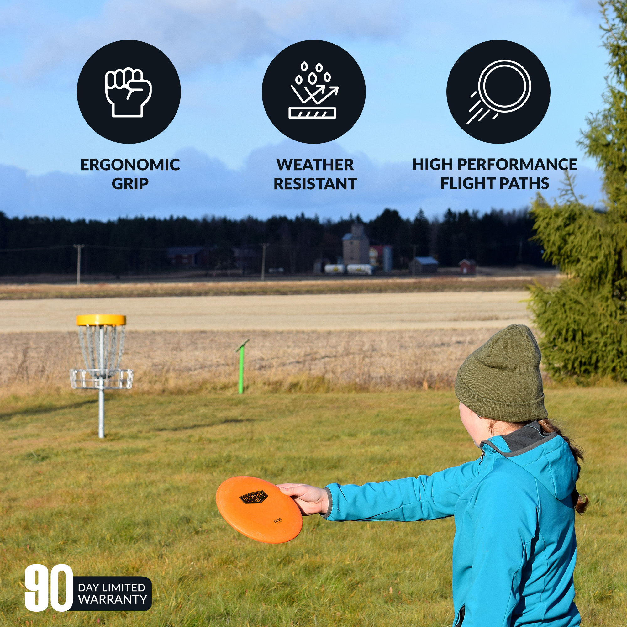 Disc Golf Starter Set with 6 Discs and Case - 150 – 170-gram, 8.25-in | BG5038 image 5