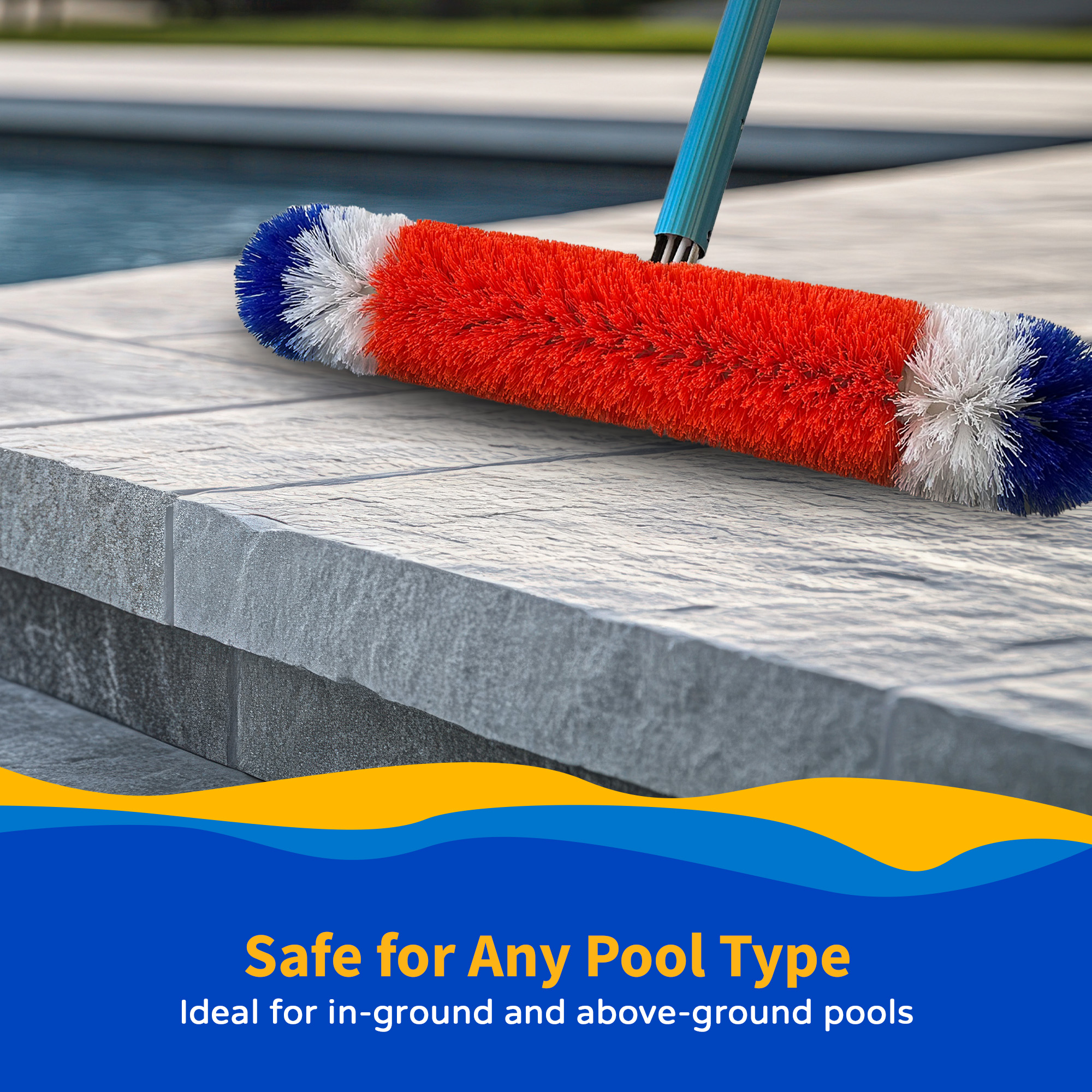 Brush Around 360-Degree Wall and Floor Pool Brush | NA315 image 5