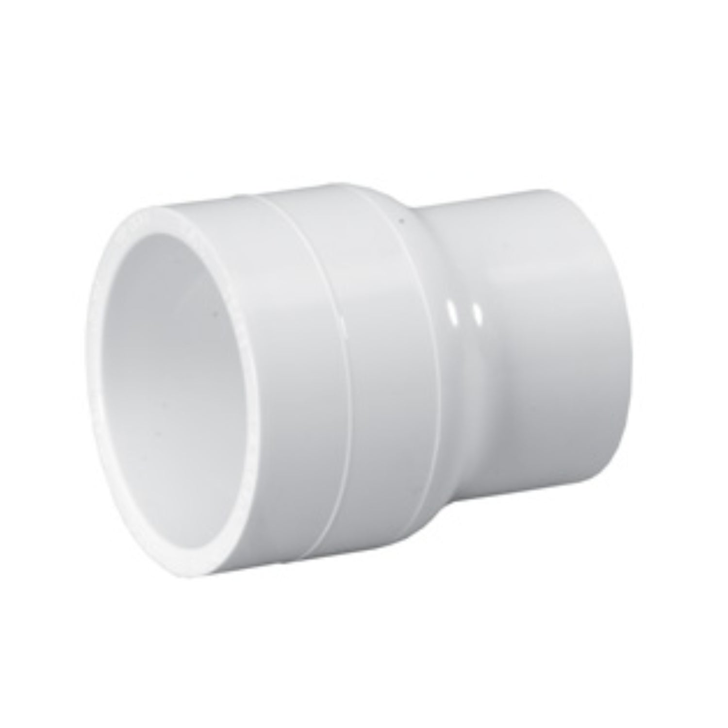 Reducing Coupling, 2 x 1-1/2" Slip White PVC Schedule 40 | 429-251 image 2