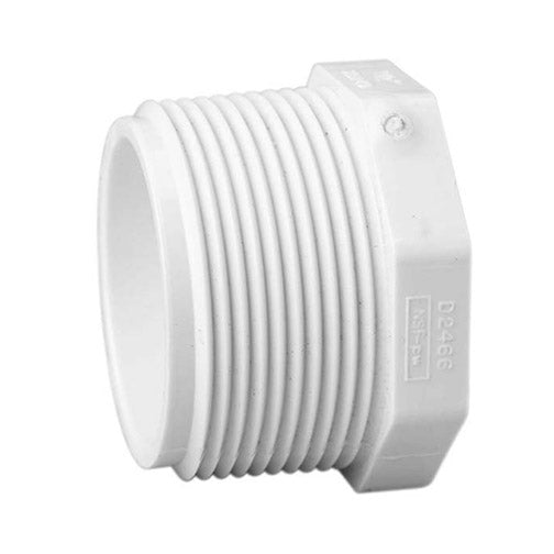Plug, 2" MPT White PVC Schedule 40 | 450-020BC image 2