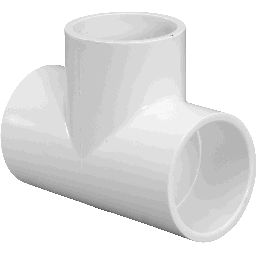 Tee, 8" Slip White PVC Schedule 40 | 401-080 image 2