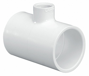 Reducing Tee, 1-1/2 x 1-1/2 x 1/2" Slip x Slip x FPT White PVC Schedule 40 | 402-209 image 2
