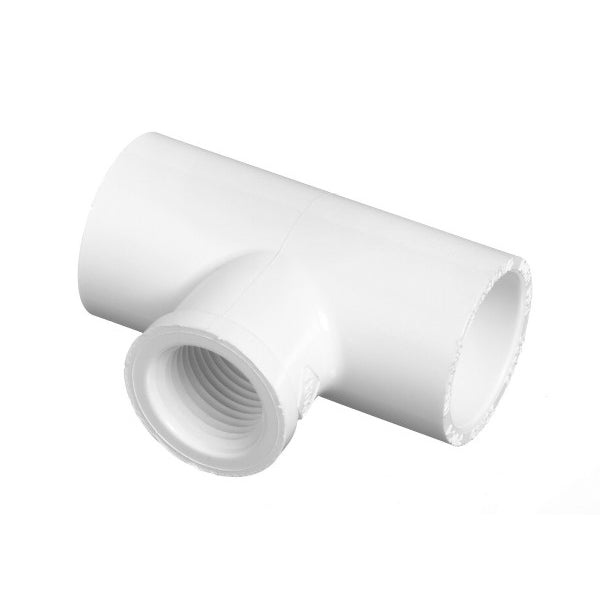 Reducing Tee, 2 x 2 x 3/4" Slip x Slip x FPT White PVC Schedule 40 | 402-248 image 2