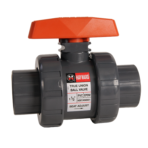 1/2" Socket End PVC EPDM True Union Ball Valve | TB1050STE - product image